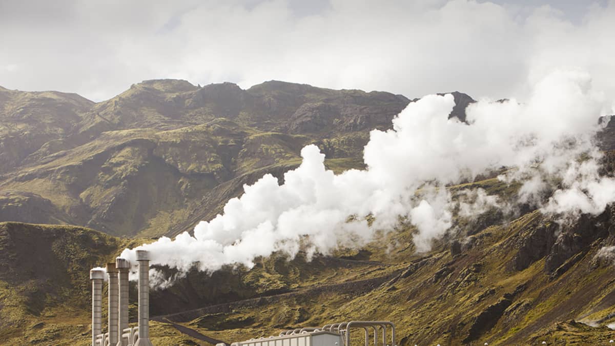 Hellisheidin geoterminen voimala Islannissa.