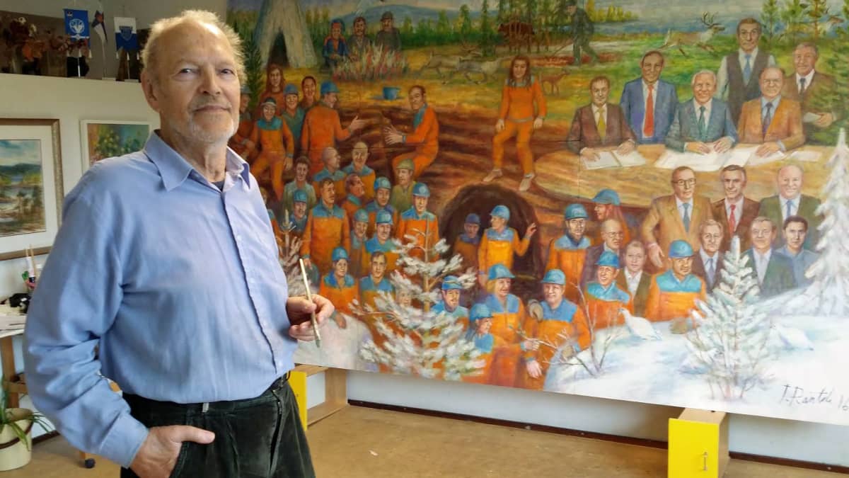 Tapani Rantala Kittilän kultakaivoksen taulu