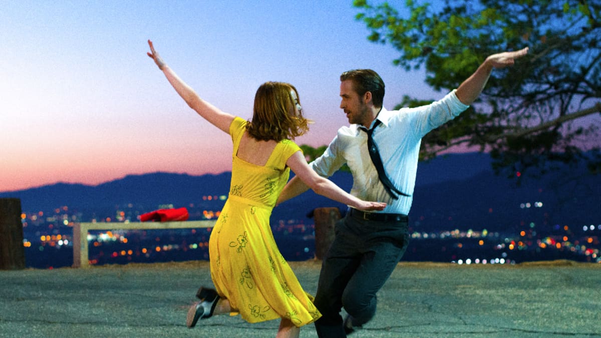 Ryan Gosling ja Emma Stone ovat elokuvan "La La Land" päänäyttelijöitä. 