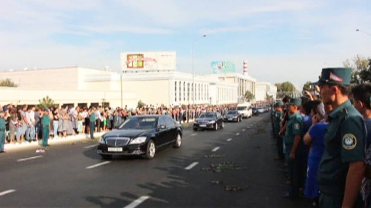 Uzbekistanin presidentti Islam Karimovin hautajaiset 3. syyskuuta.