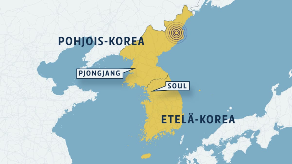 Pohjois-Koreassa 5,3 magnitudin maanjäristys – syyksi epäillään ydinkoetta  | Yle Uutiset