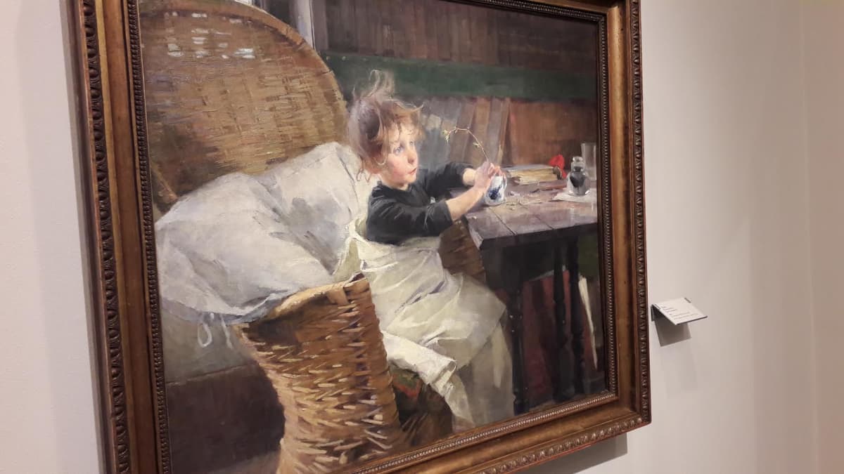 Helene Schjerfbeckin maalaus Toipilas