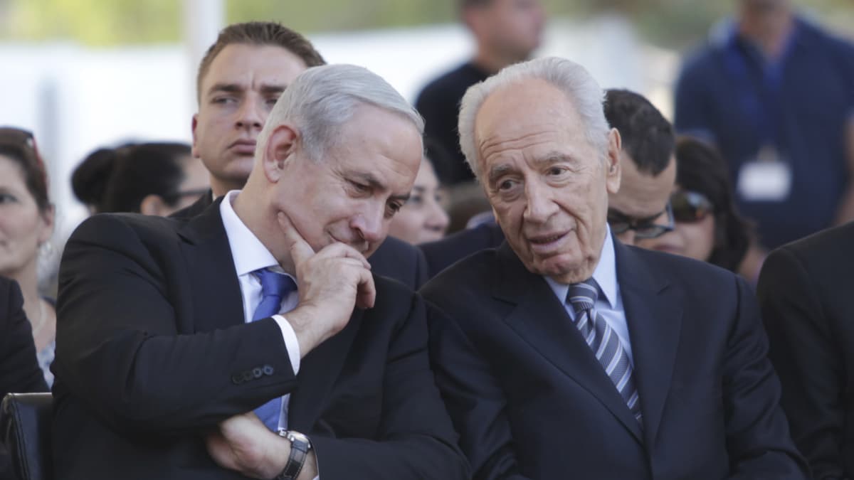 Benjamin Netanyahu ja Shimon Peres