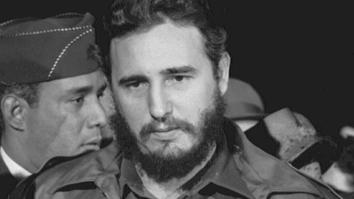 Fidel Castro vierailulla USA:ssa Washington DC:ssa vuonna 1959.