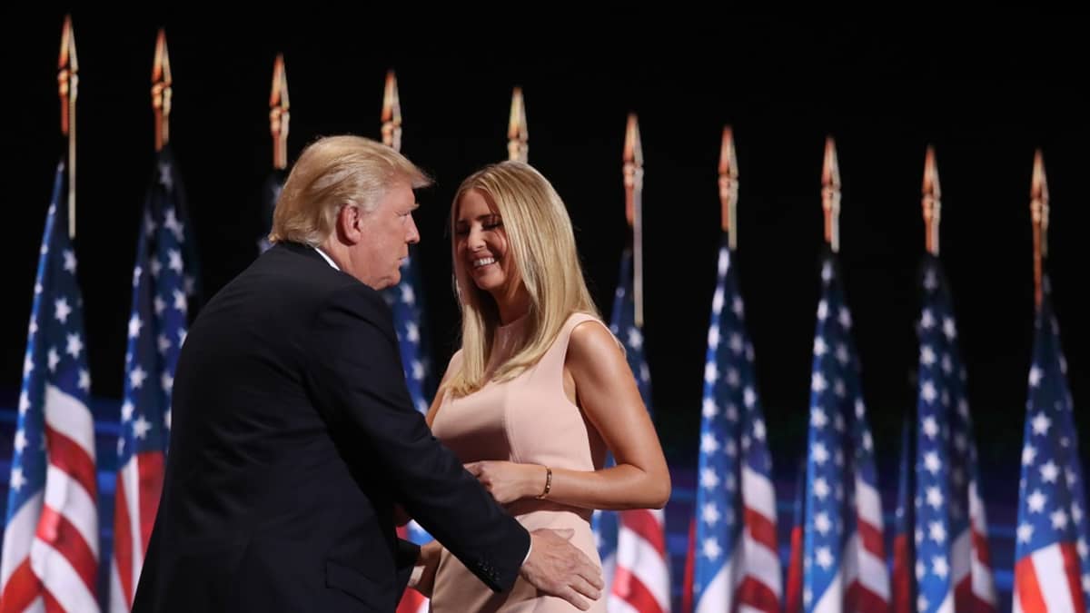 Ivanka Trump piti puheen isästään republikaanien puoluekokouksessa Ohiossa heinäkuussa.