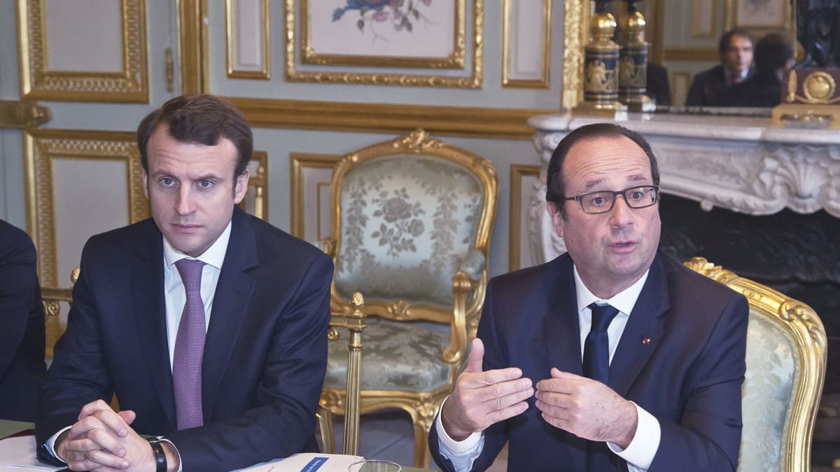  Francois Hollande ja Emmanuel Macron.