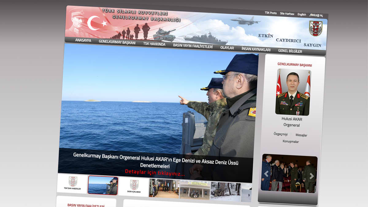 Turkin armeijan kotisivu.