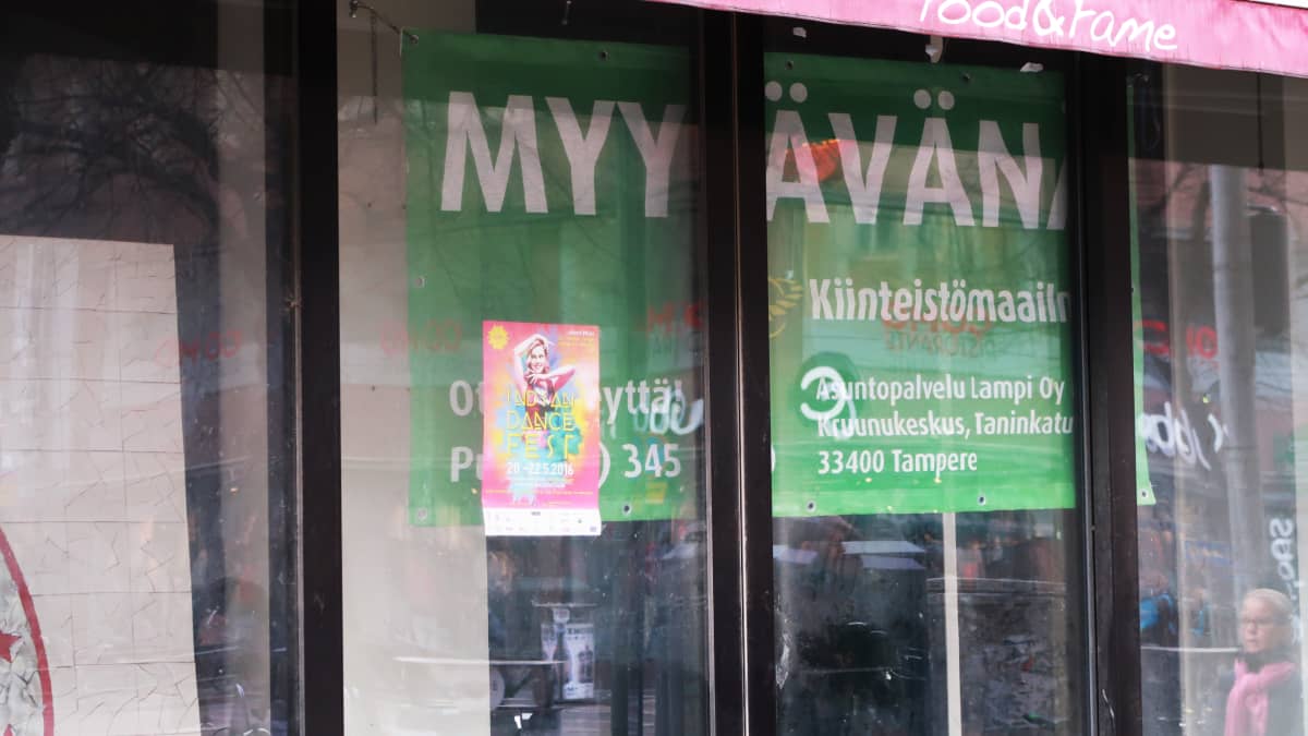 Myytävänä oleva liiketila Tampereen Hämeenkatu 10:ssä