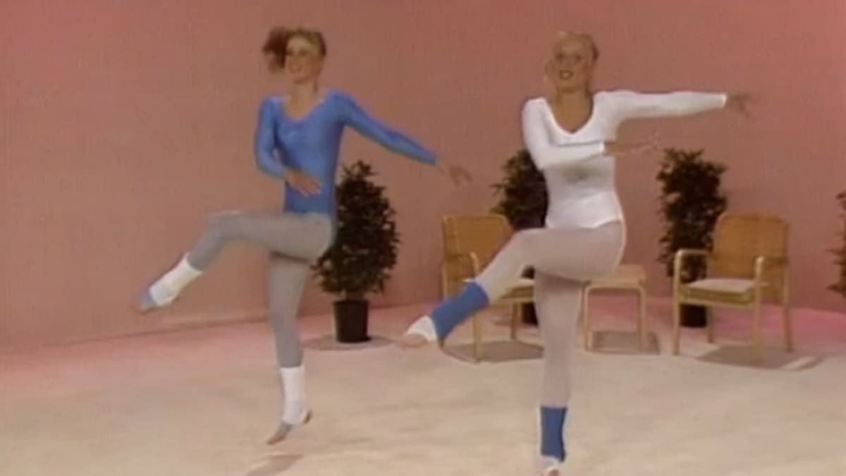 Aerobic-harjoitteita. 