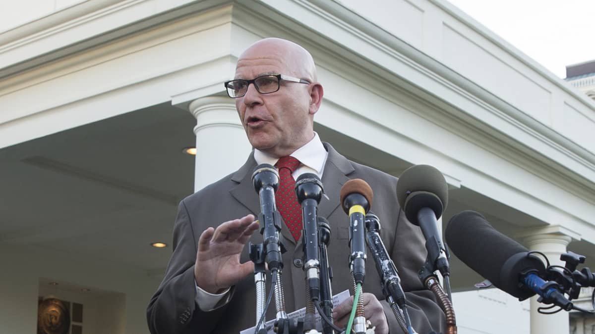 Yhdysvaltain kansallisen turvallisuuden neuvonantaja Herbert Raymond McMaster Washingtonissa toukokuun 15. päivä.