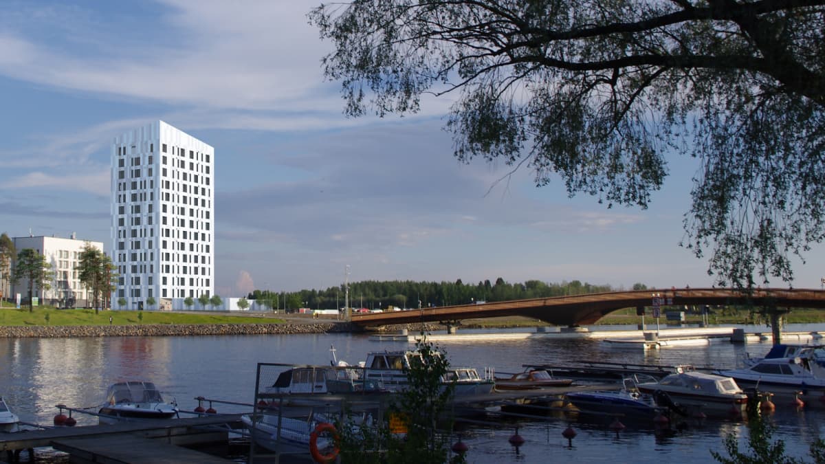 Suomen korkein puinen tornitalo alkaa nousta – uusi maamerkki Joensuuhun |  Yle Uutiset