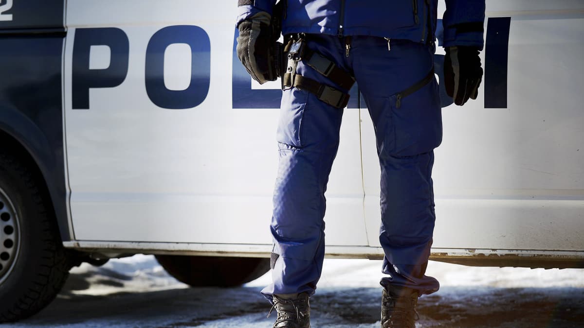 Poliisi Kehä 17 -harjoituksessa Helsingissä.