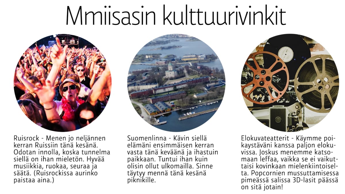 Mmiisasin kulttuurivinkit