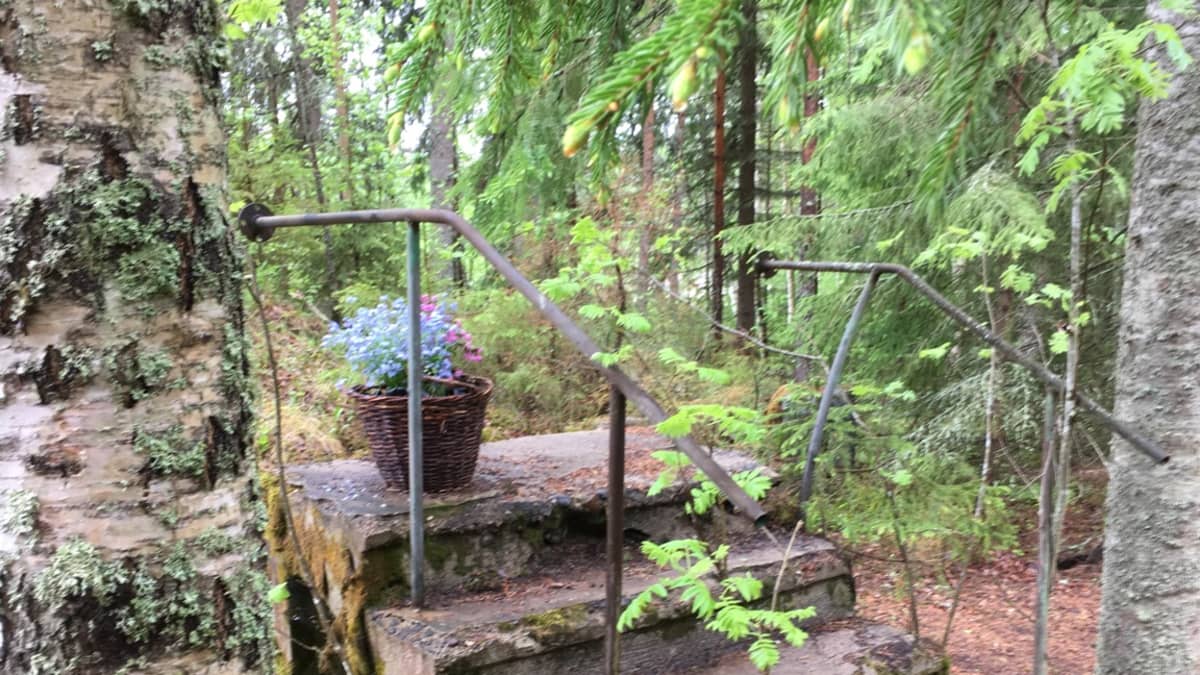Sarkolan talo purettiin 1989. Sen portaat ovat jäljellä. Niihin taiteilija Hugo Simbergin kerrotaan kuolleen.
