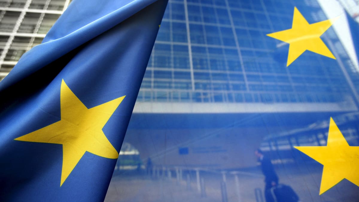 EU:n lippu Brysselissä