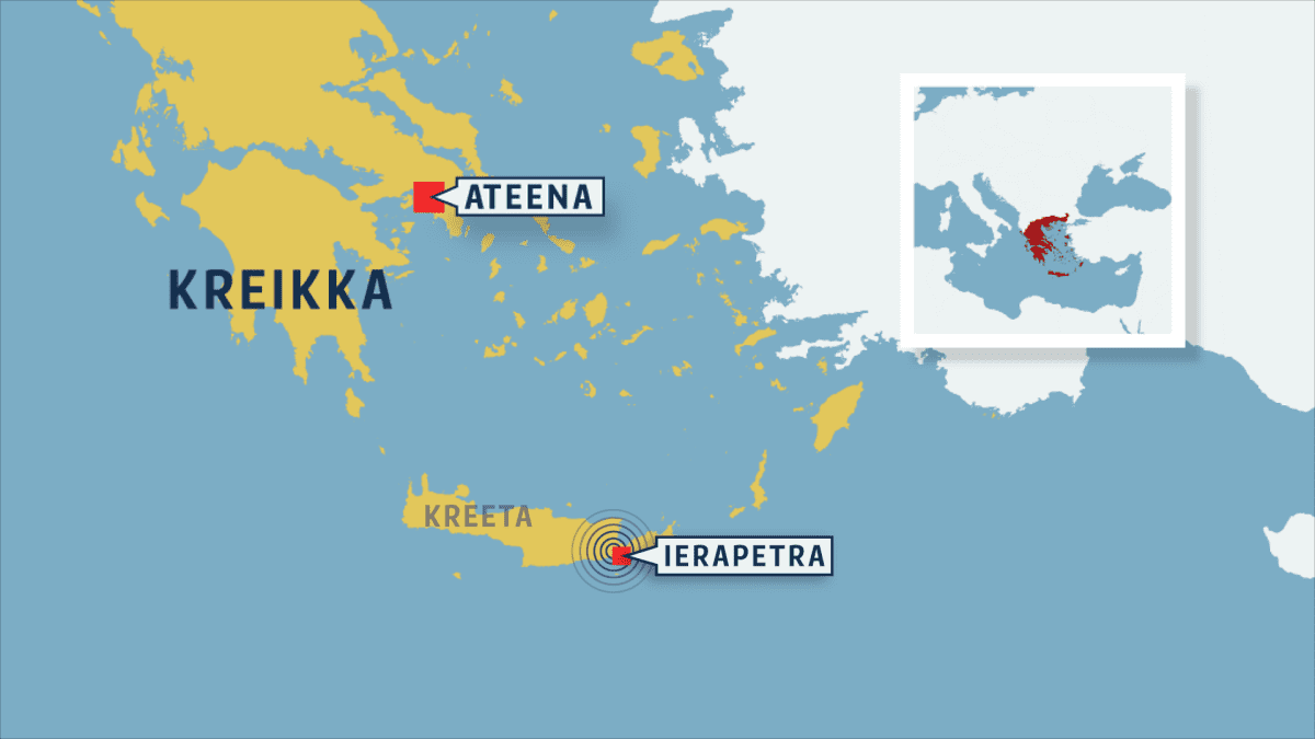 Maanjäristys ravisteli Kreetaa – ei aiheuttanut suuria tuhoja | Yle Uutiset