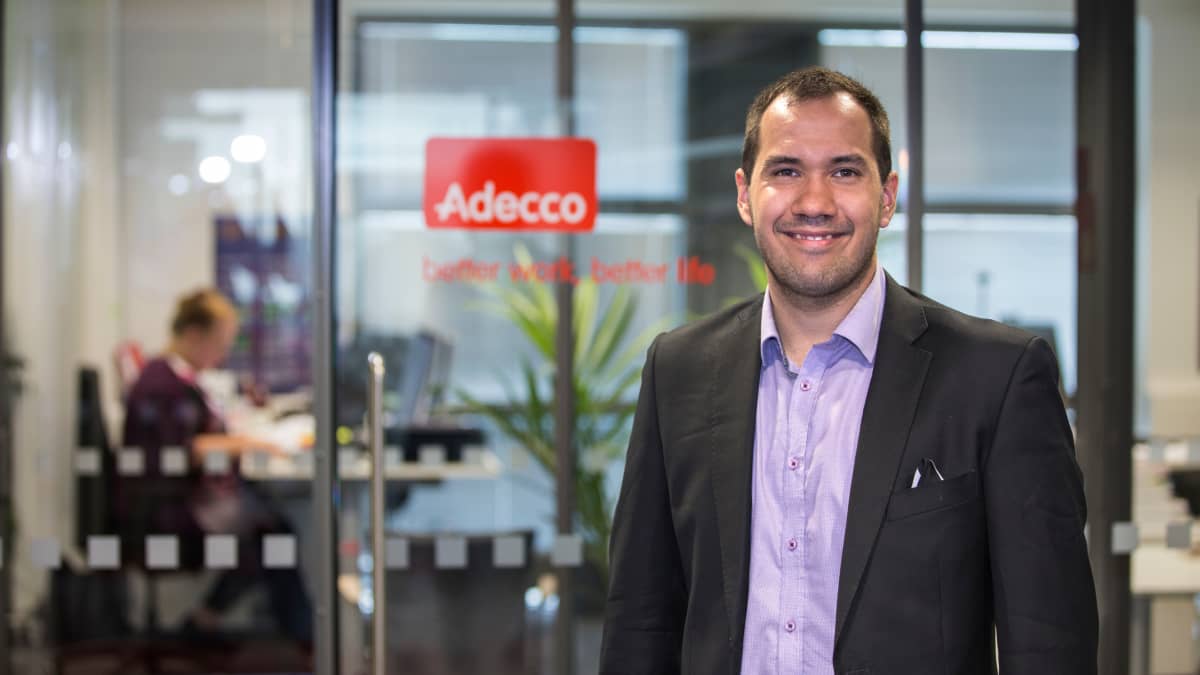 Joshua Moorrees vietti kesän alussa kuukauden Adecco Finlandin toimitusjohtajana. 