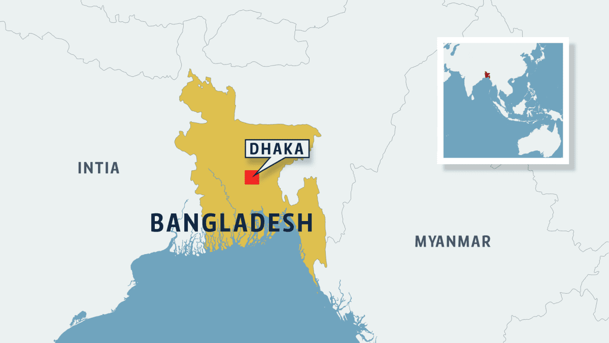 Bangladeshin kartta