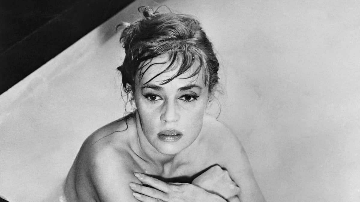 Jeanne Moreau Eva-elokuvan kuvauksissa vuonna 1961.