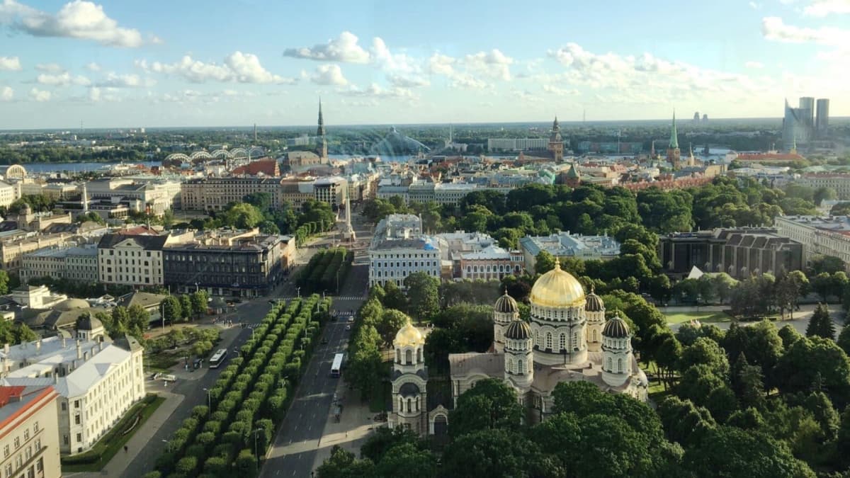 Näkymä Riian keskustaan