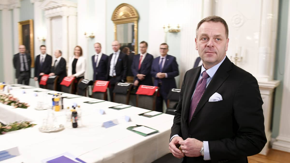 Helsingin pormestari Jan Vapaavuori tapasi Suomen 21 suurimman kaupungin johtoa suurten kaupunkien tapaamisessa Helsingin kaupungintalolla torstaina 5. lokakuuta 2017. 