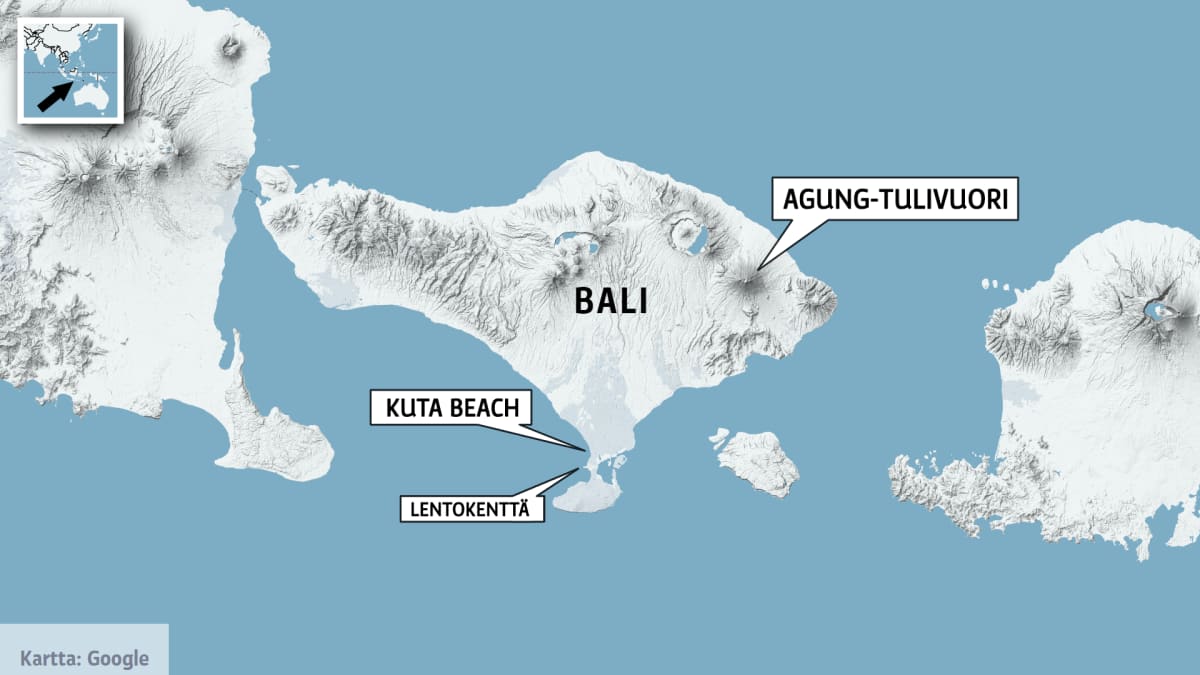 Balin kansainvälinen lentokenttä yhä suljettuna tuhkapilven takia | Yle  Uutiset