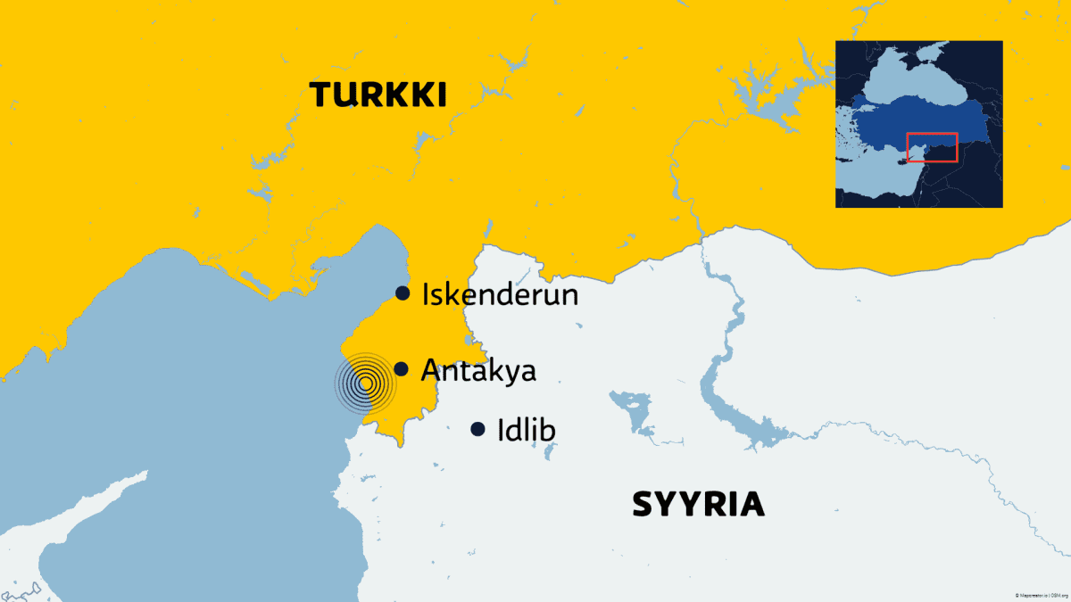 Turkin ja Syyrian raja-alueella jälleen voimakas maanjäristys – ainakin 3  kuollut, yli 300 loukkaantunut