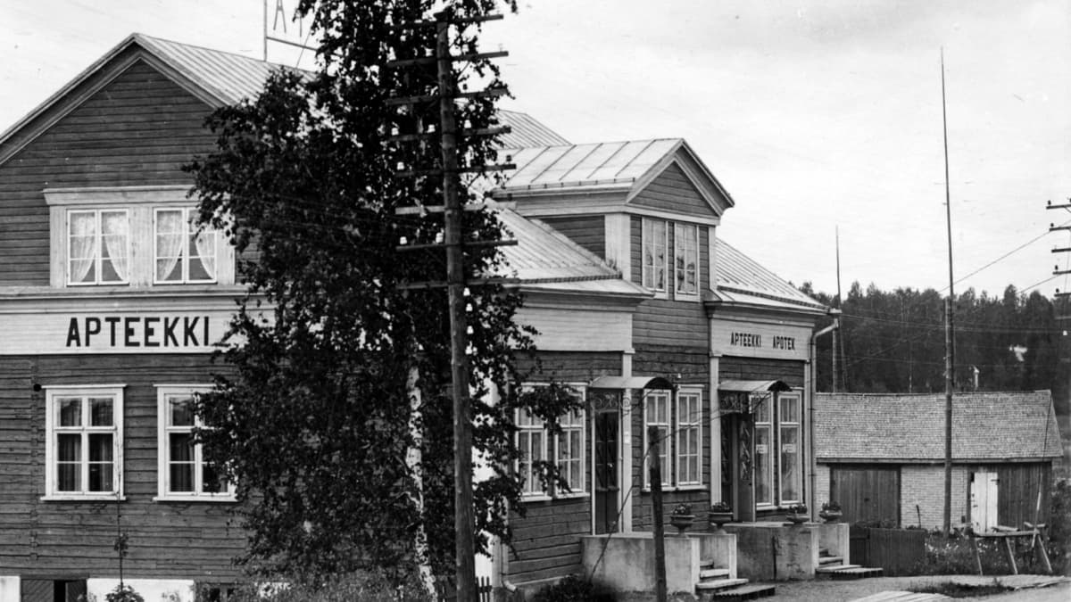 Vanha apteekin talo 1920-luvulla.