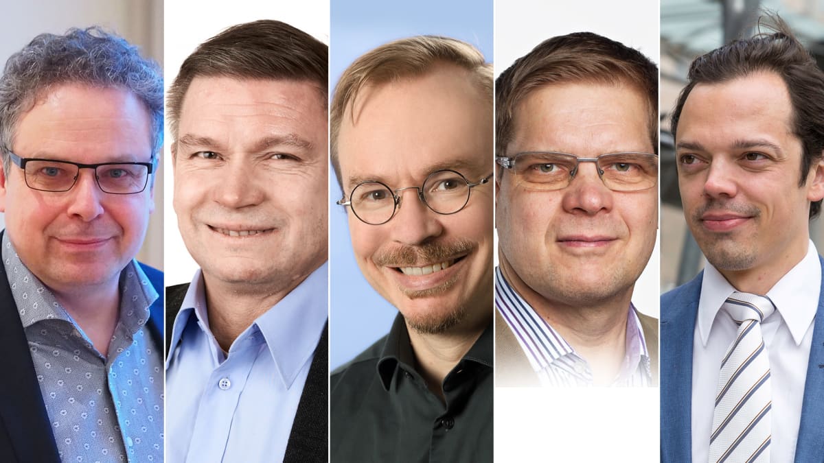 Mikko Majander, Marko Hamilo, Antti Vesala, Jukka Pietiläinen ja Jussi Westinen.