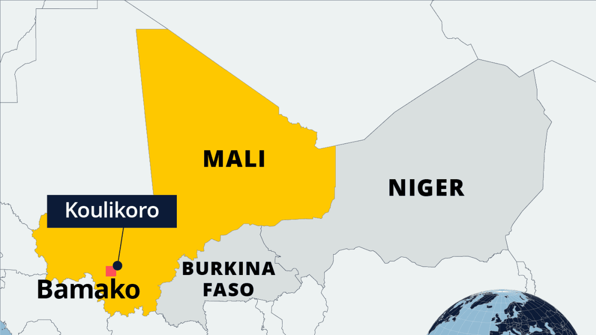 Kartalla Mali, Burkina Faso ja Niger.