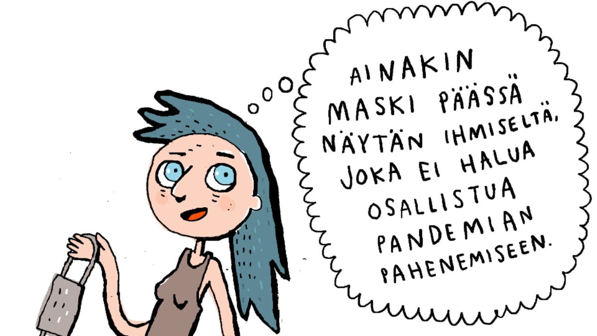 Aiju Salmisen sarjakuvakolumni.