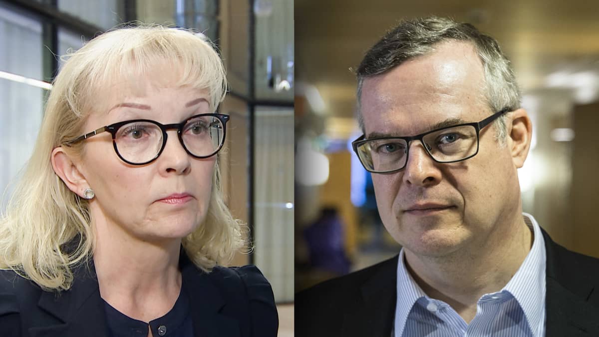 Oikeustieteen tohtorit Irma Pahlman ja Lasse Lehtonen