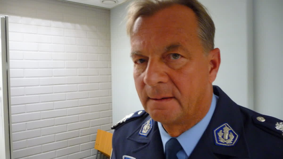 Poliisipäällikkö Tapio Huttunen.