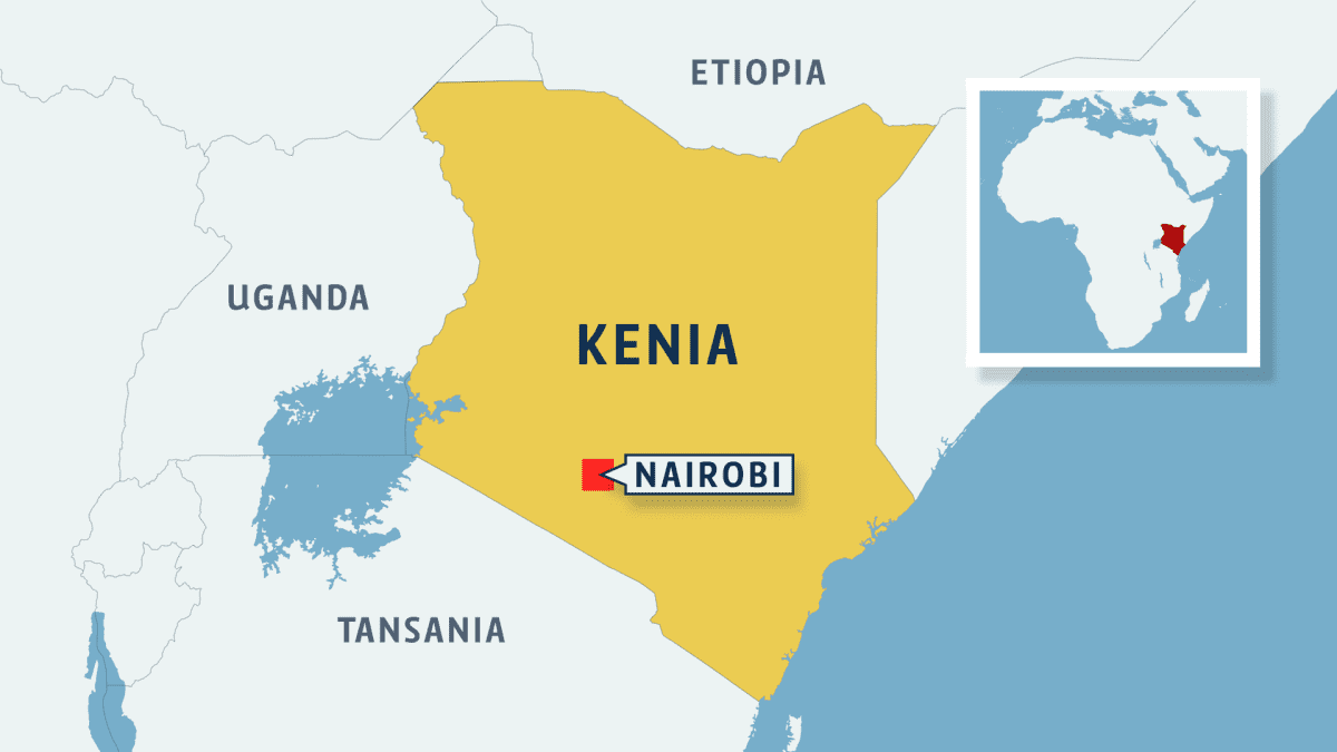 Kenia kartta
