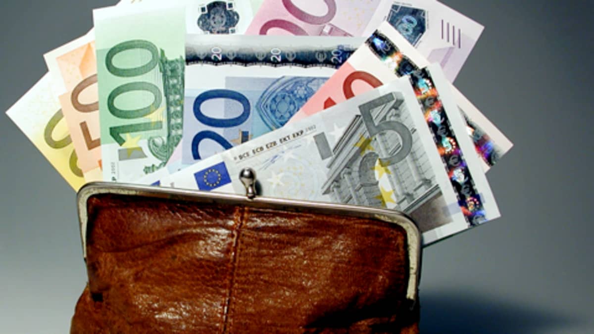 Seteleitä lompakossa.