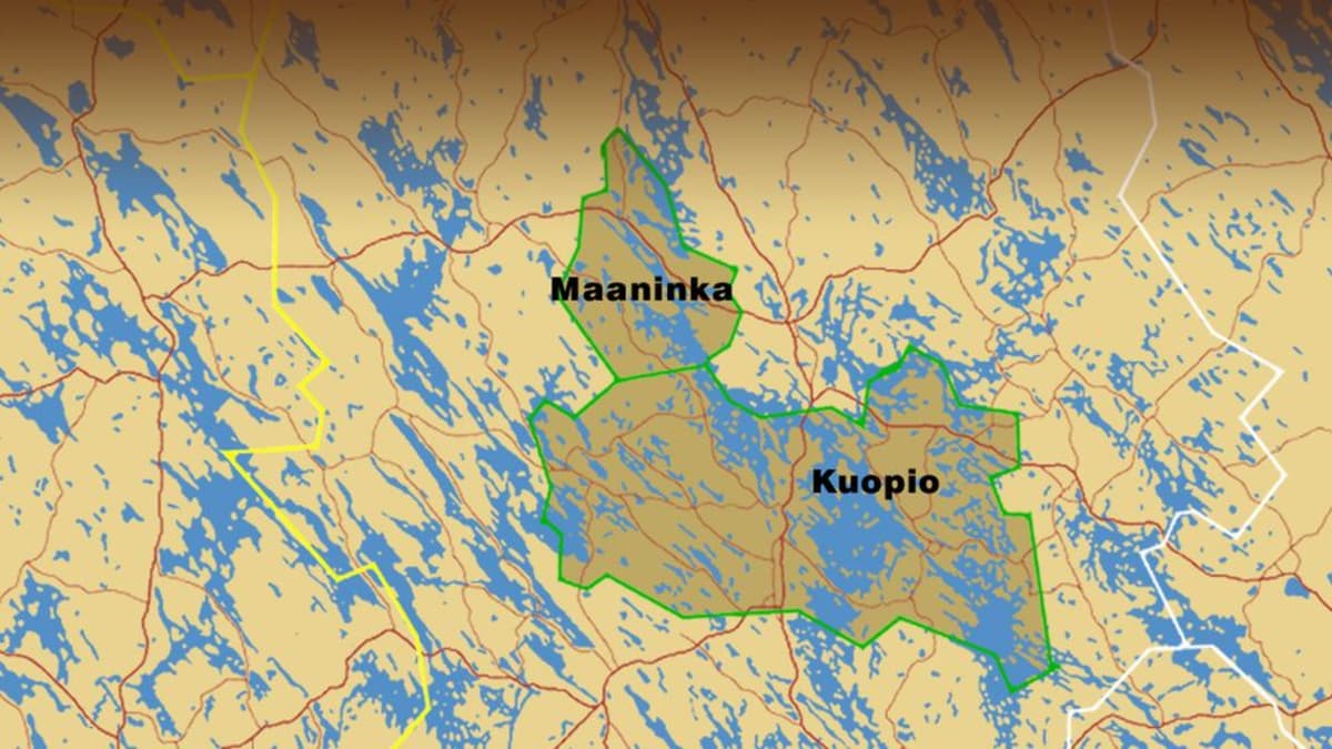 Kartalla Kuopio ja Maaninka