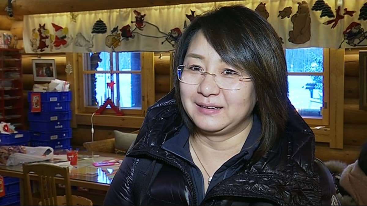 kiinalainen turisti Jing Yang napapiiri Pajakylä Rovaniemi