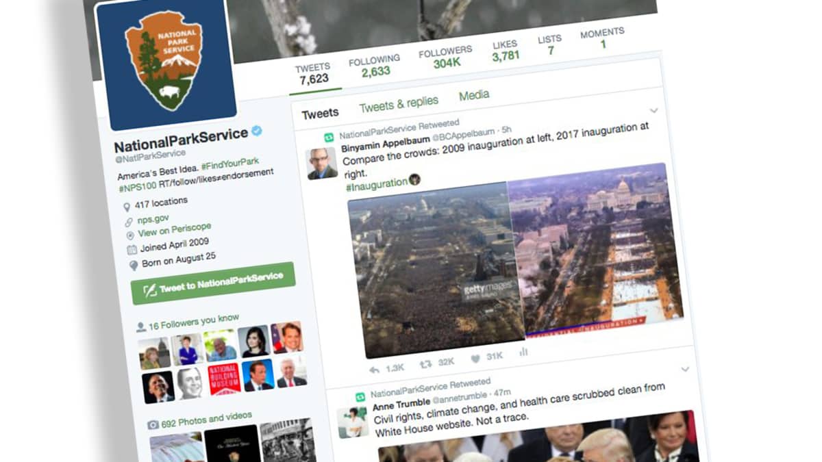 Kuvakaappaus Twitter-sivusta