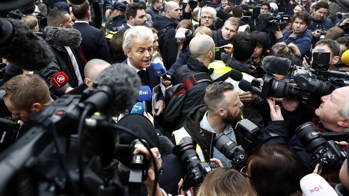 Geert Wilders (PVV) Spijkenissessä 18. helmikuuta 2017. 