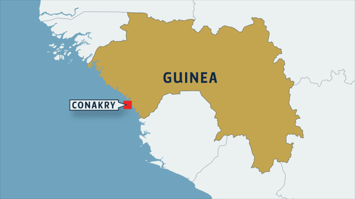 Guinean kartta.