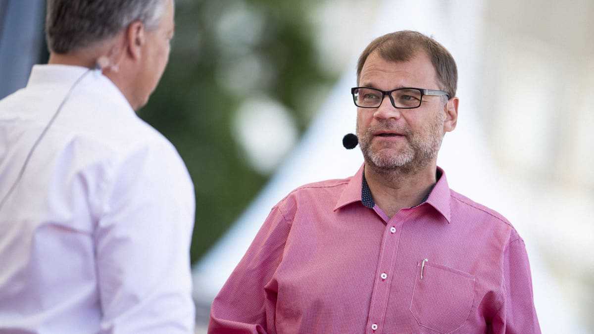 Pääministeri Juha Sipilä osallistui SuomiAreena-tapahtumaan Porissa 16. heinäkuuta.