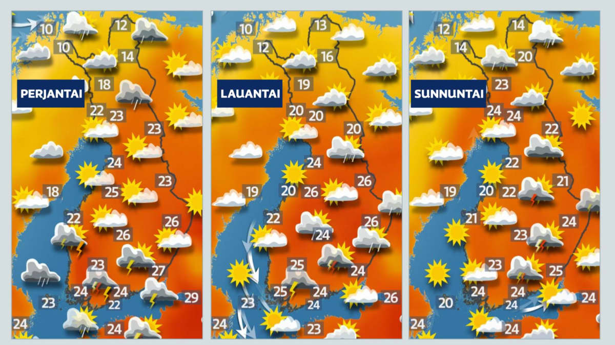 Forecast: Warm Midsummer weekend in store | News | Yle Uutiset