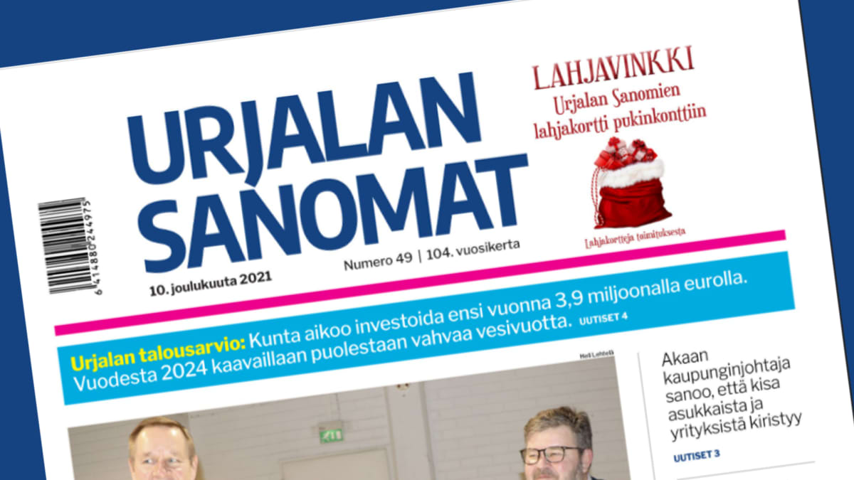 Urjalan Sanomat syyttää kuntaa vaikuttamisyrityksistä – kunnanjohtaja  halusi puhua negatiivisista otsikoista, mutta kiistää painostuksen