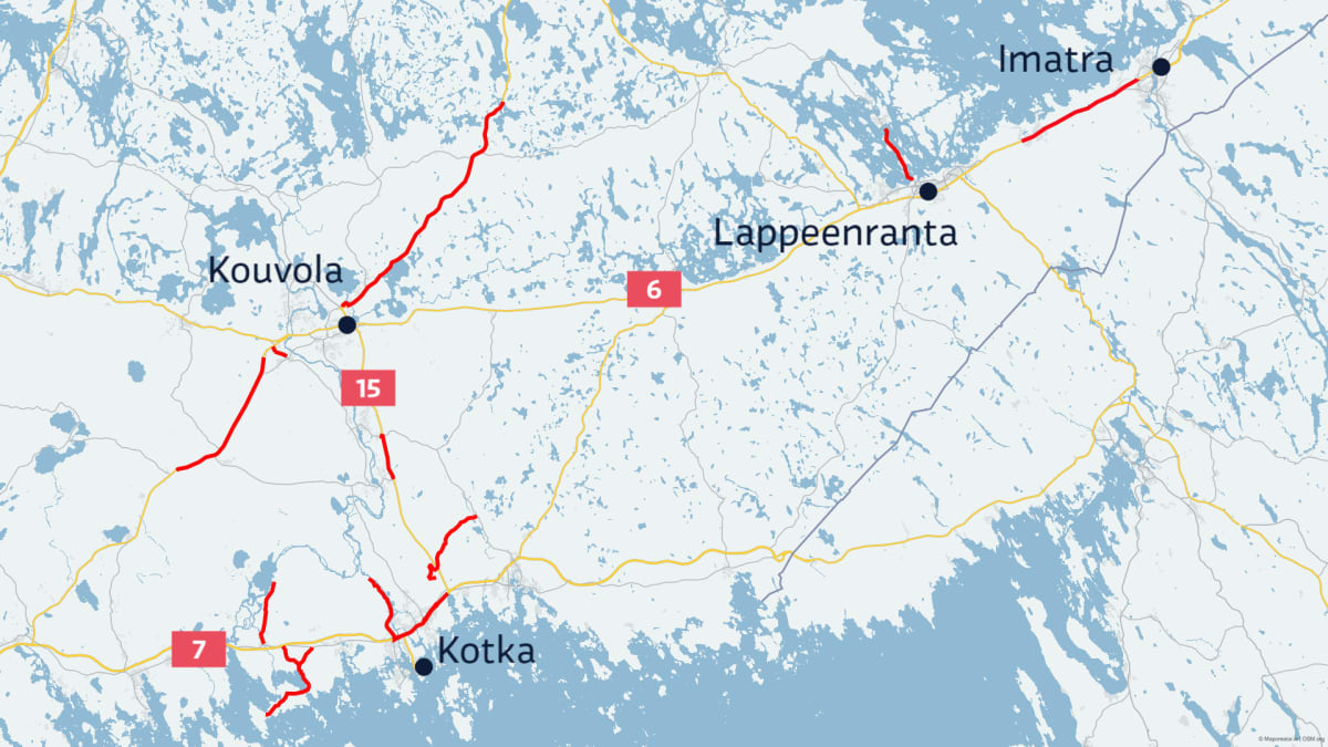 Teiden päällystäminen alkaa toukokuussa Kaakkois-Suomessa – pisin pätkä  valtatiellä 15 Valkealasta pohjoiseen