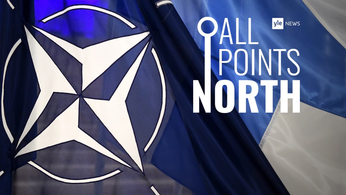 Naton ja Suomen liput sekä All Points North-logo.