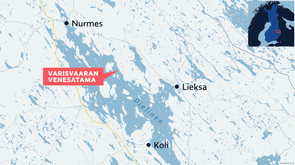 Metsäkoneita kuljettanut proomu upposi Pieliseen Lieksassa – jopa miljoonan  euron vahingot | Yle Uutiset