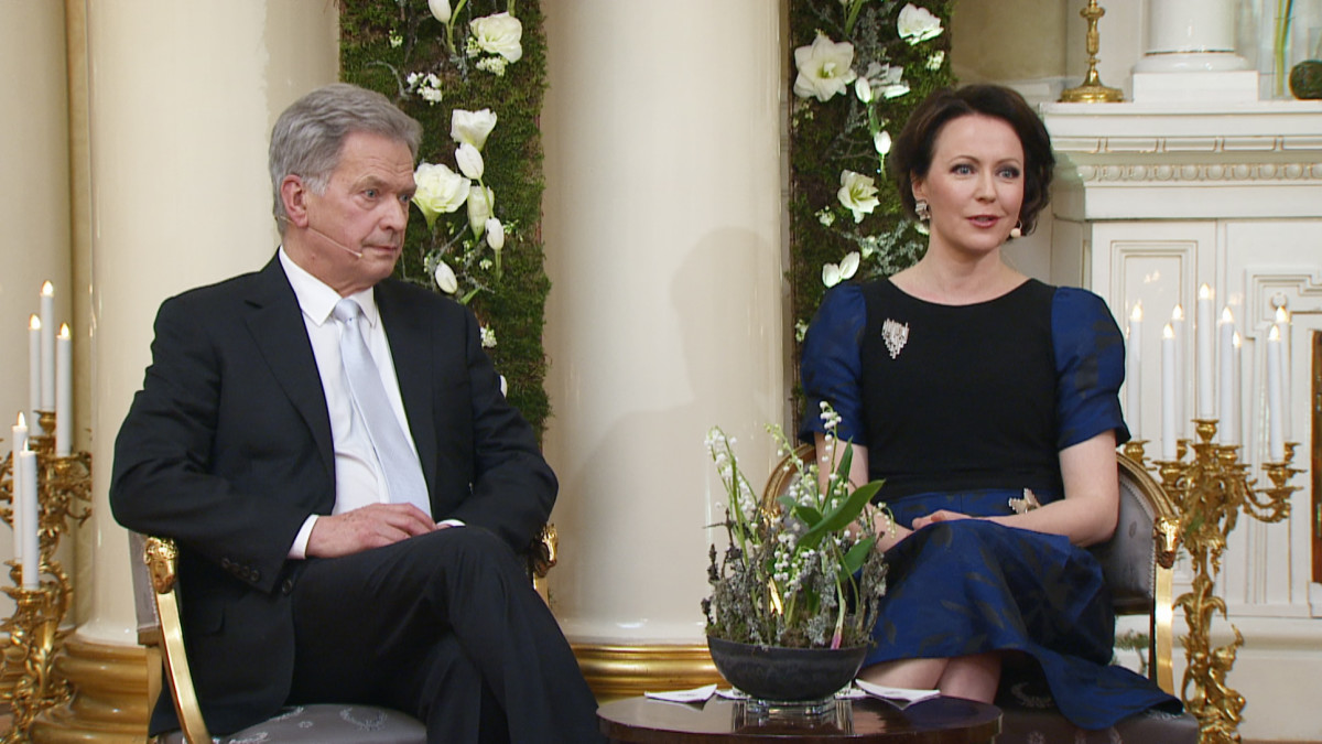 Tasavallan presidentti Sauli Niinistö ja rouva Jenni Haukio