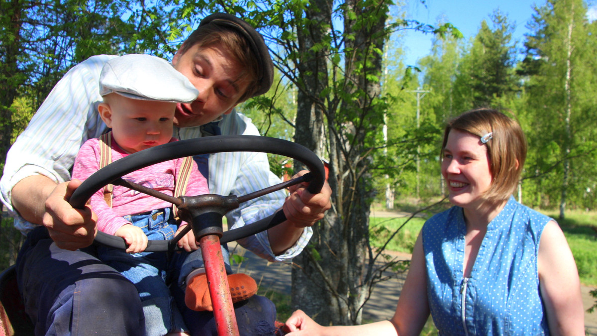 Hermanni Nieminen, Sanne Seppälä ja Urho.