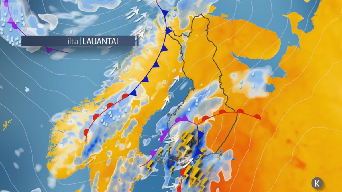 ukkosrintama kartta Ilmatieteen laitos: Illan ukkosrintama arvioitua laajempi 