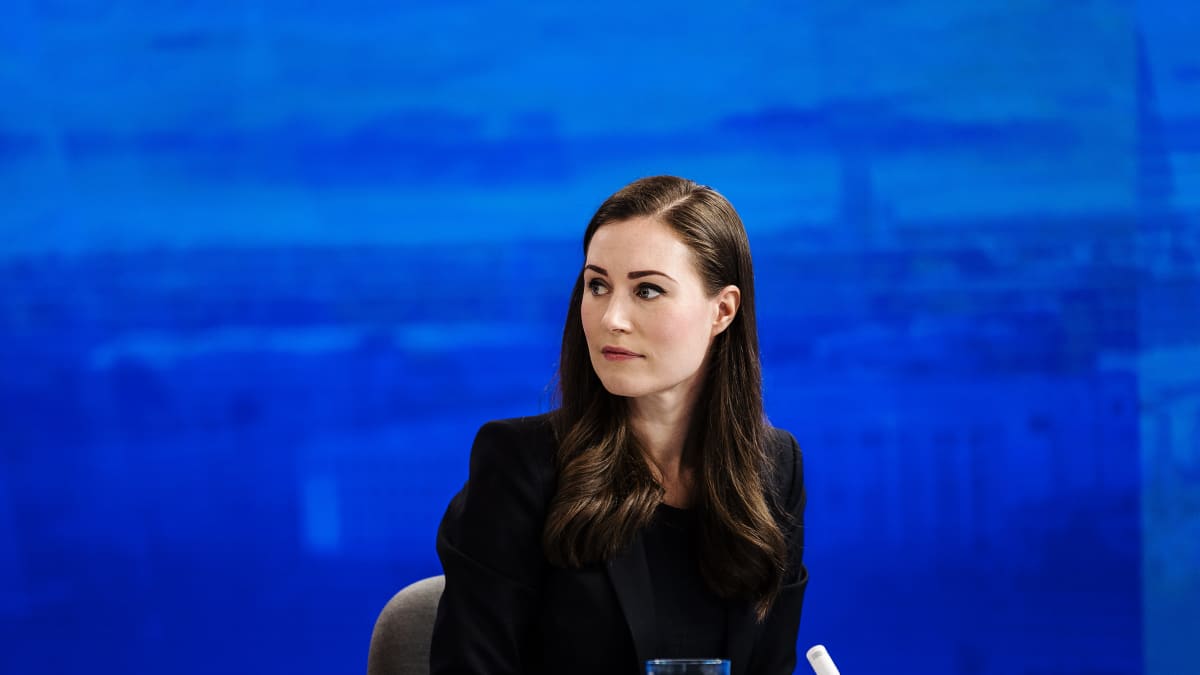 Pääministeri Sanna Marin vieraili Pasilassa Ylen Ykkösaamussa 13. maaliskuuta.
